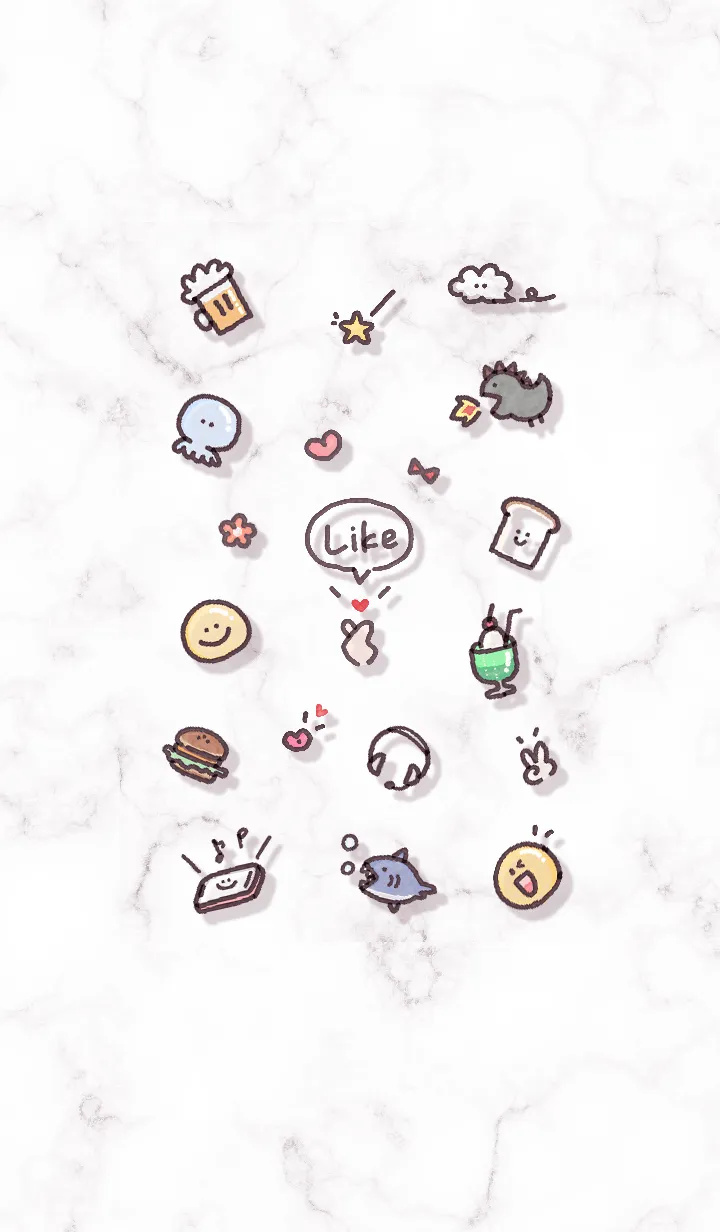 [LINE着せ替え] シンプルアイコン9♬グレージュ02_1の画像1