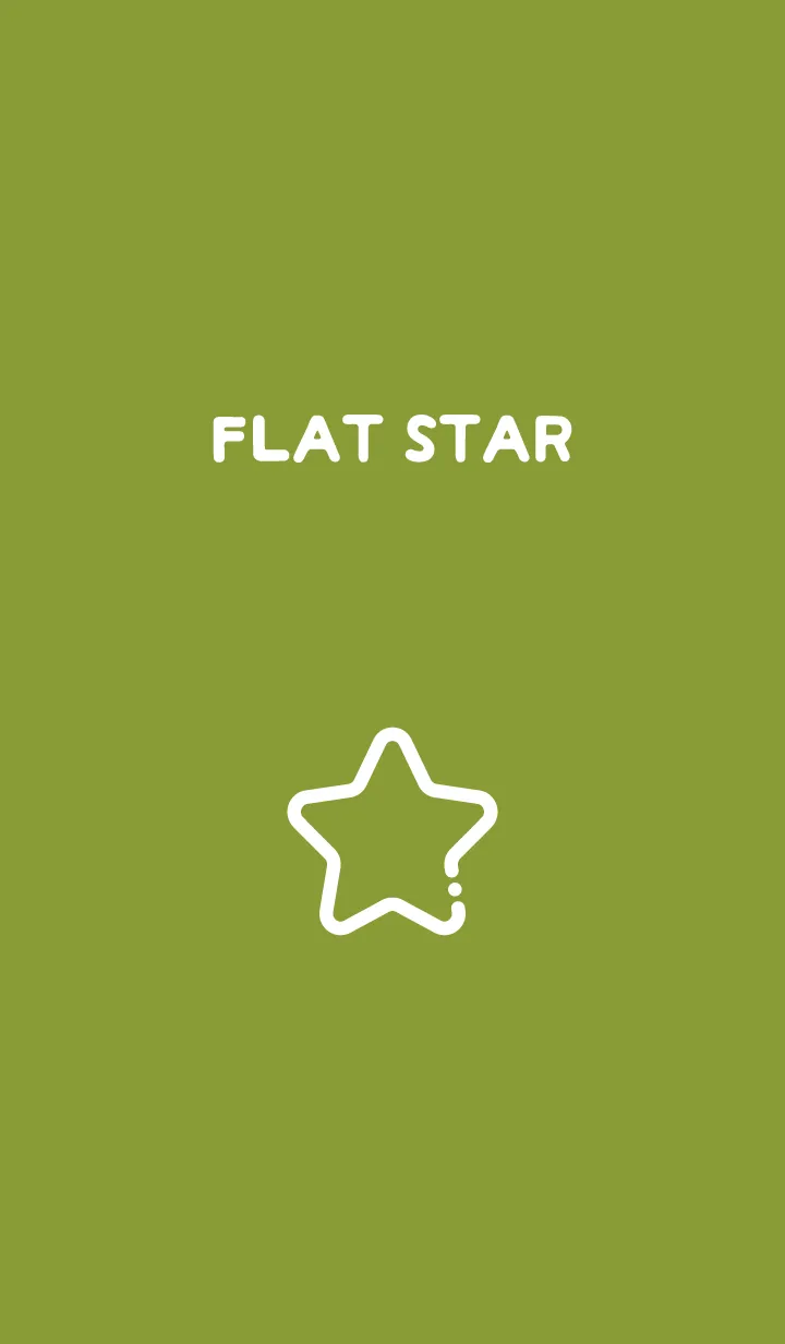 [LINE着せ替え] FLAT STAR / Elm Greenの画像1