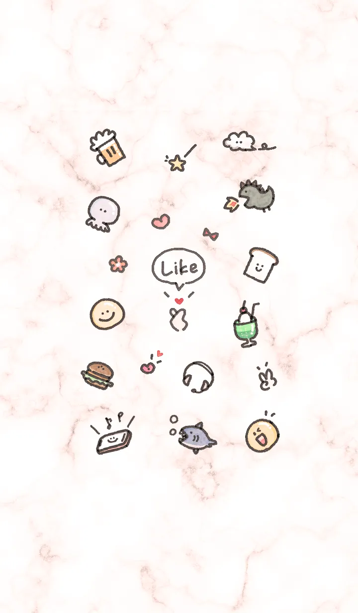 [LINE着せ替え] シンプルなアイコン8♬ベビーピンク10_1の画像1