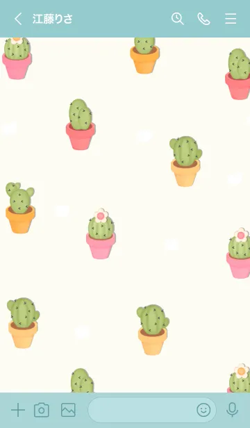 [LINE着せ替え] Big cactus garden 5の画像3