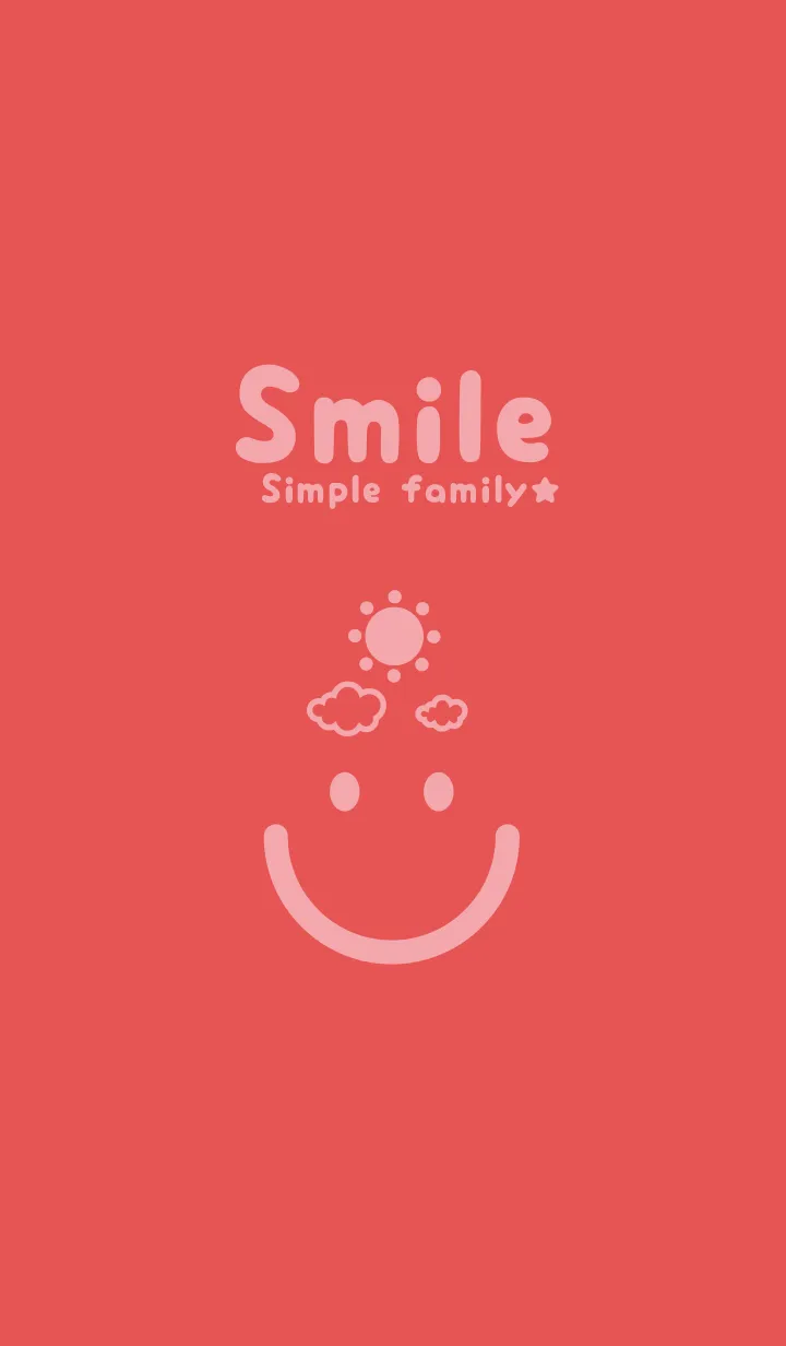 [LINE着せ替え] スマイル＆SUN オレンジバーミリオンの画像1