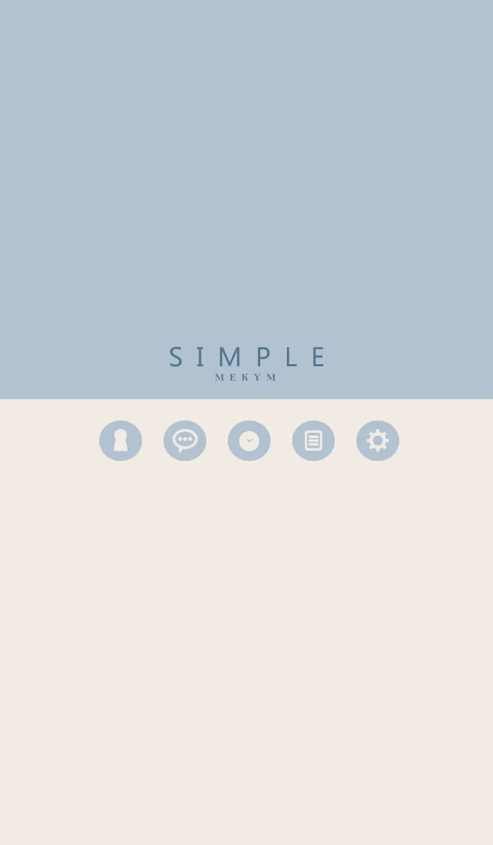 [LINE着せ替え] SIMPLE ICON BLUE.MEKYM 8の画像1