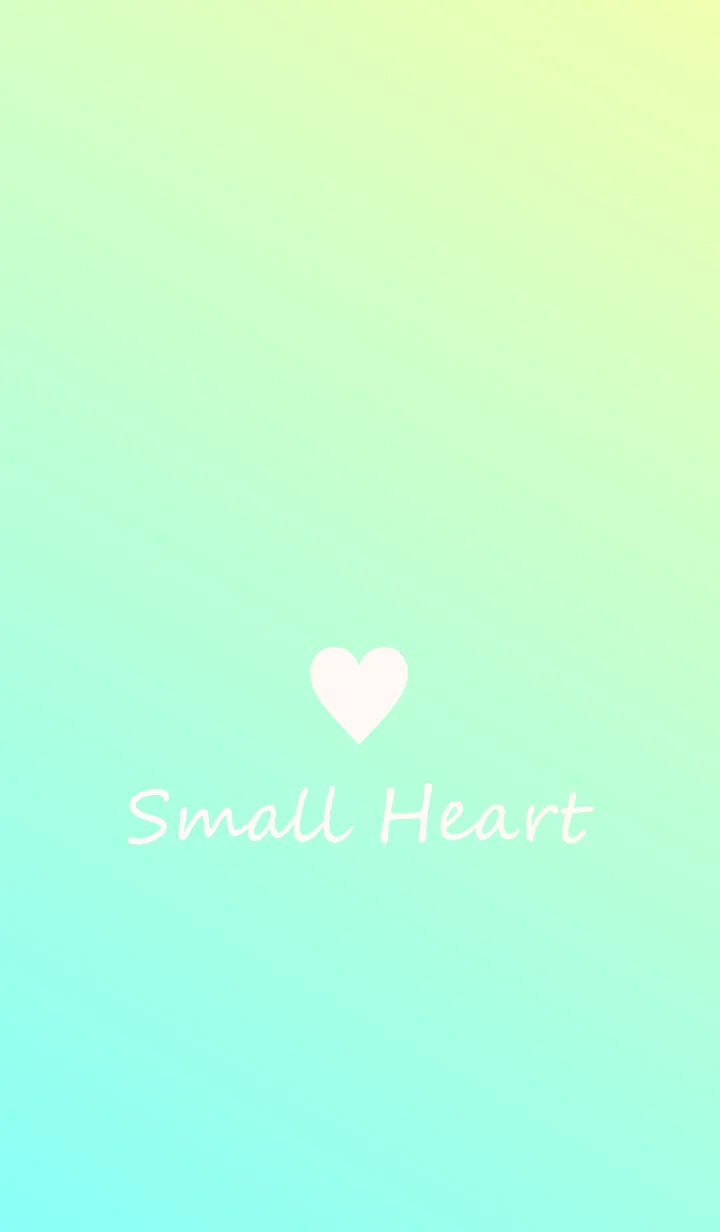 [LINE着せ替え] Small Heart *Green+Yellow 2*の画像1