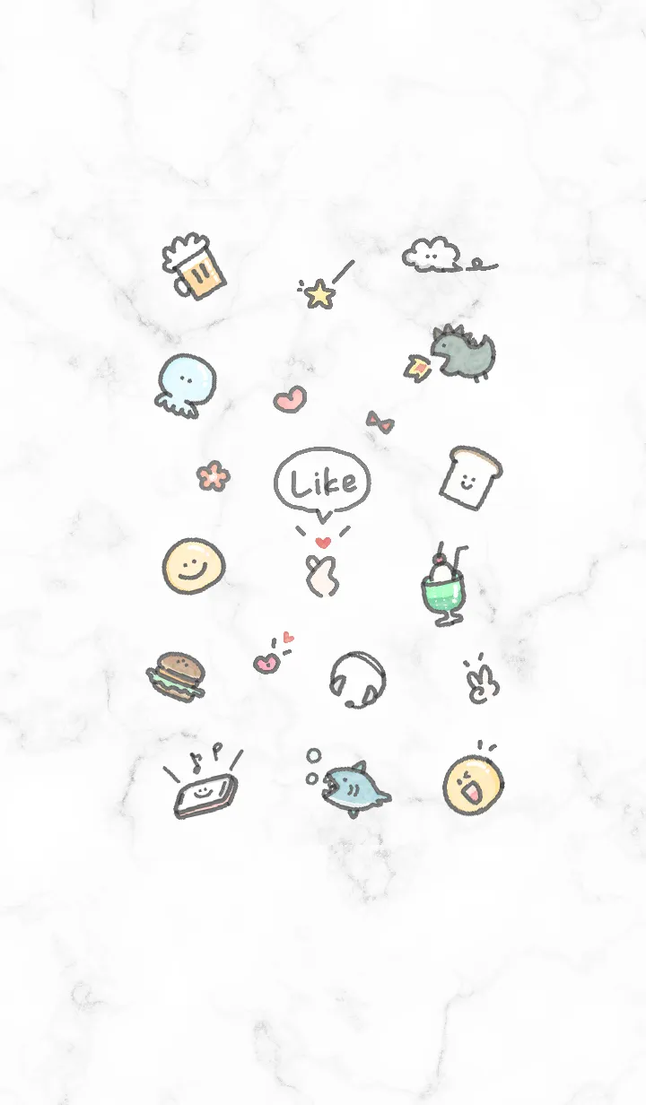 [LINE着せ替え] シンプルなアイコン8♬グレー11_1の画像1