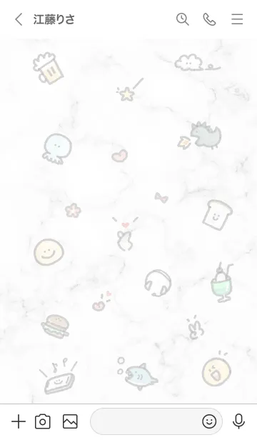 [LINE着せ替え] シンプルなアイコン8♬グレー11_1の画像3