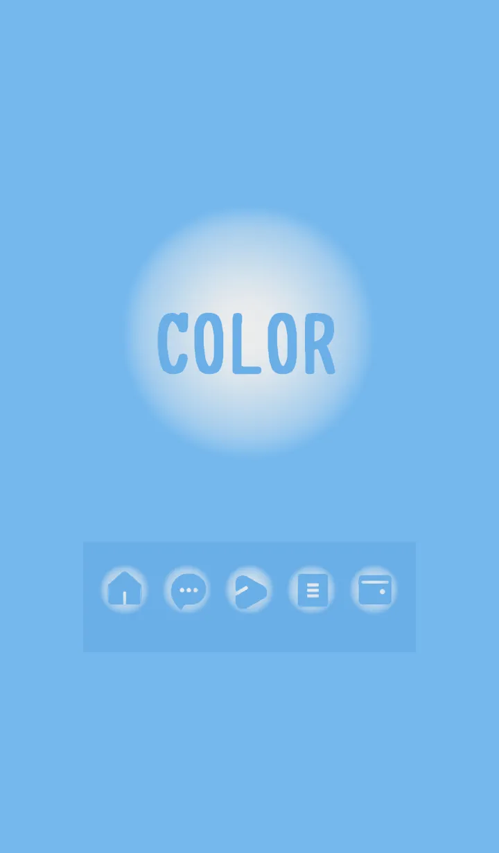 [LINE着せ替え] blue color D01の画像1