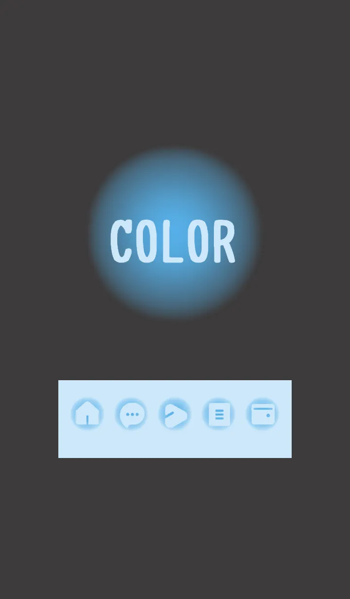 [LINE着せ替え] blue color D05の画像1