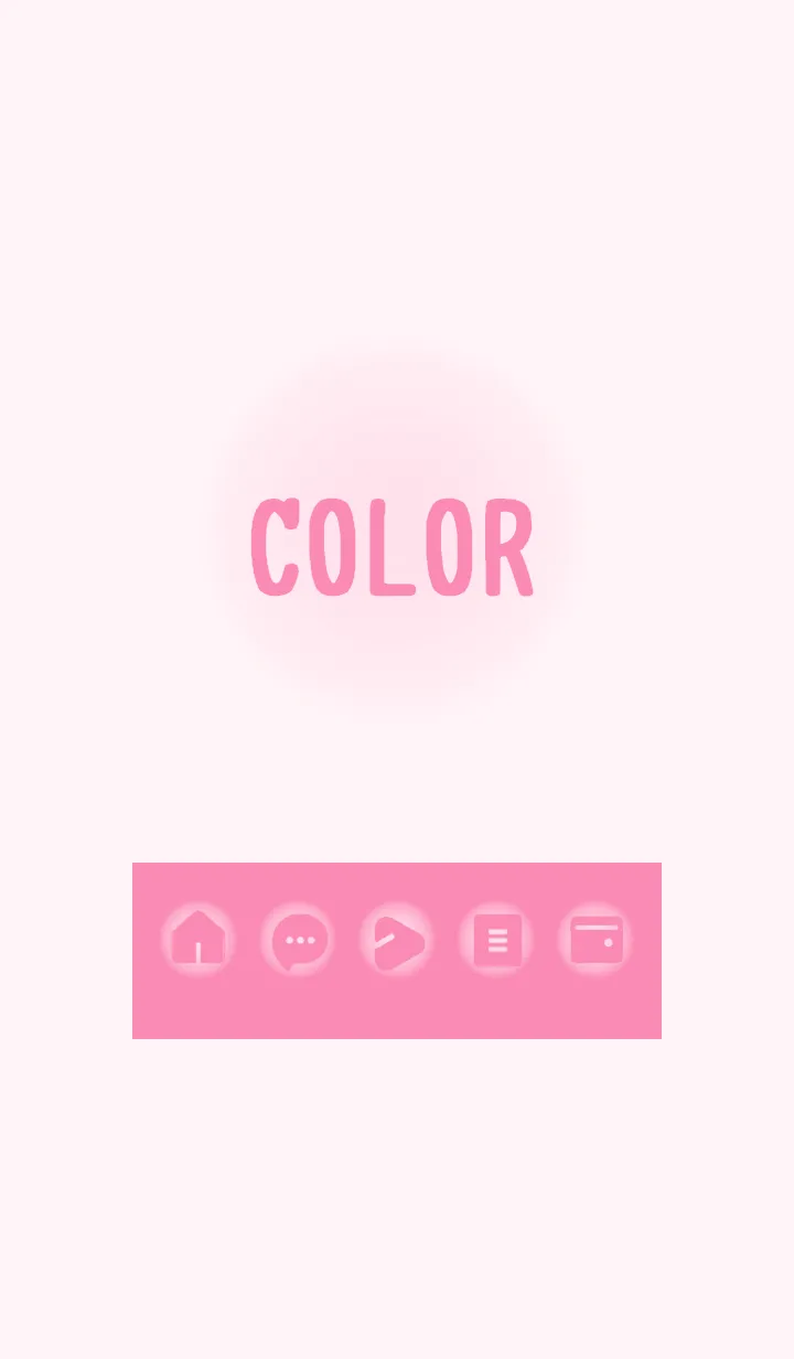 [LINE着せ替え] pink color D01の画像1