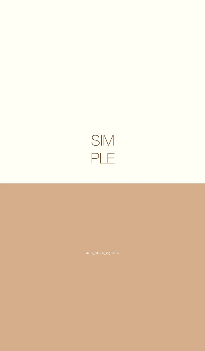 [LINE着せ替え] 480_24_ベージュ2-6の画像1