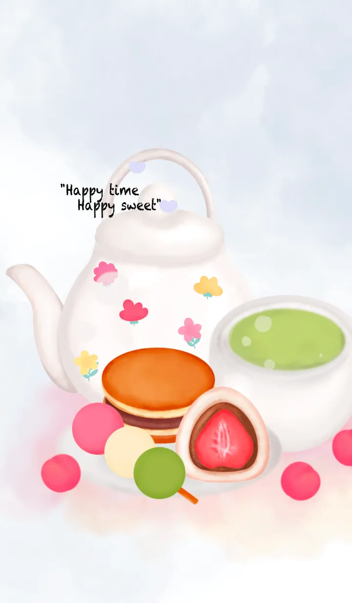 [LINE着せ替え] Yummy Japanese dessert 7の画像1