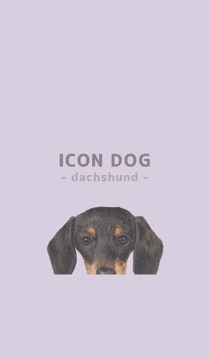 [LINE着せ替え] ICON DOG - ダックスフンド - PASTEL PL/01の画像1