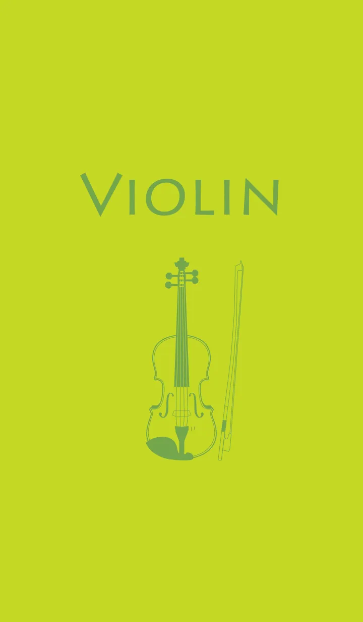 [LINE着せ替え] バイオリン 若草色の画像1