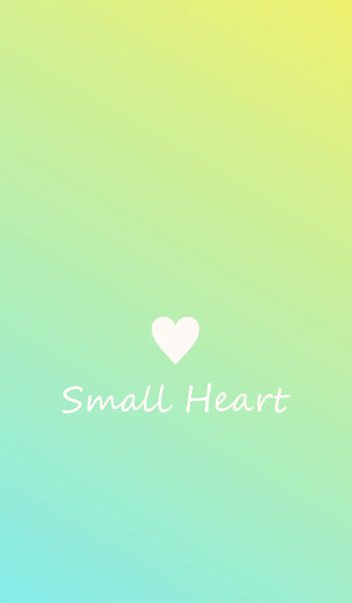 [LINE着せ替え] Small Heart *Green+Yellow 3*の画像1