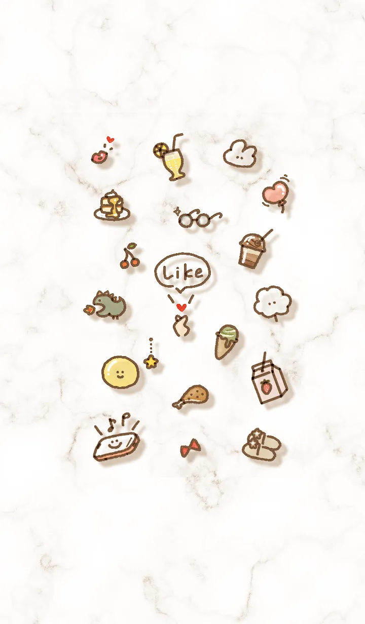 [LINE着せ替え] シンプルアイコン11♦ブラウン03_1の画像1