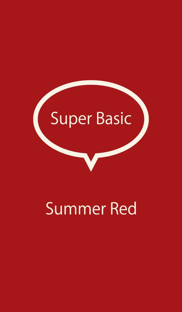 [LINE着せ替え] Super Basic Summer Redの画像1