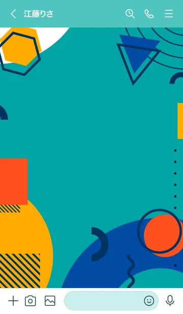 [LINE着せ替え] Fun Geometric Full 2の画像3