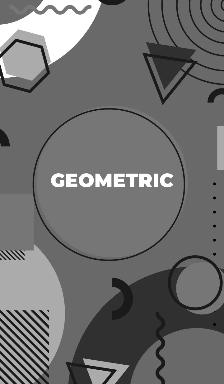 [LINE着せ替え] Fun Geometric Grayの画像1