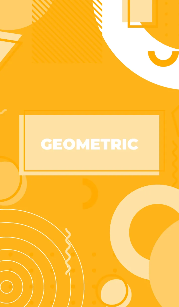 [LINE着せ替え] Fun Geometric My Yellowの画像1