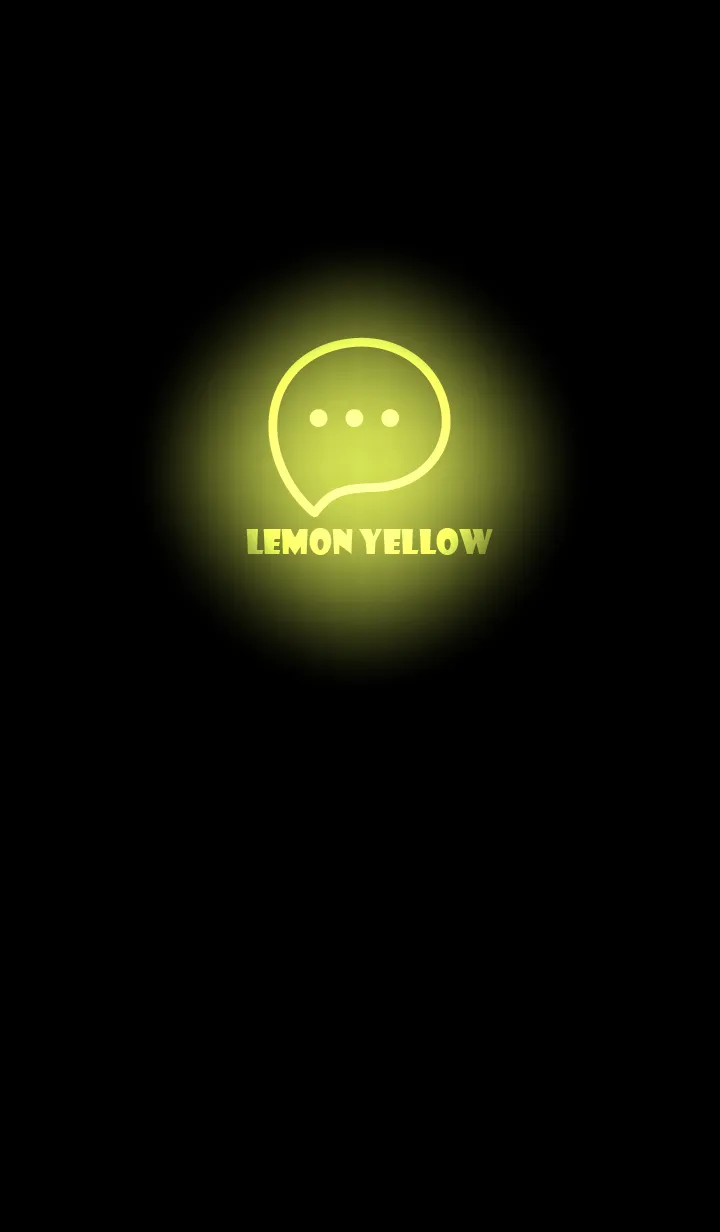 [LINE着せ替え] Lemon Yellow Neon Theme V2 (JP)の画像1