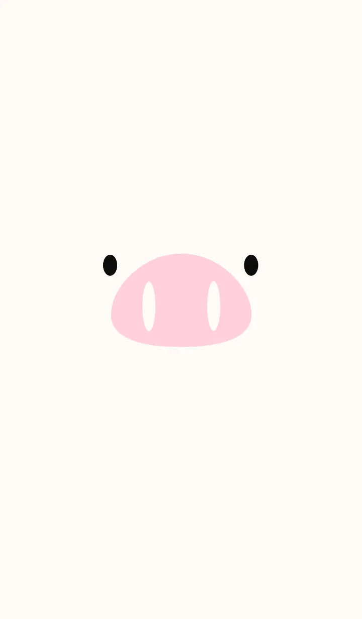 [LINE着せ替え] シンプル（pink pig)V.1267の画像1