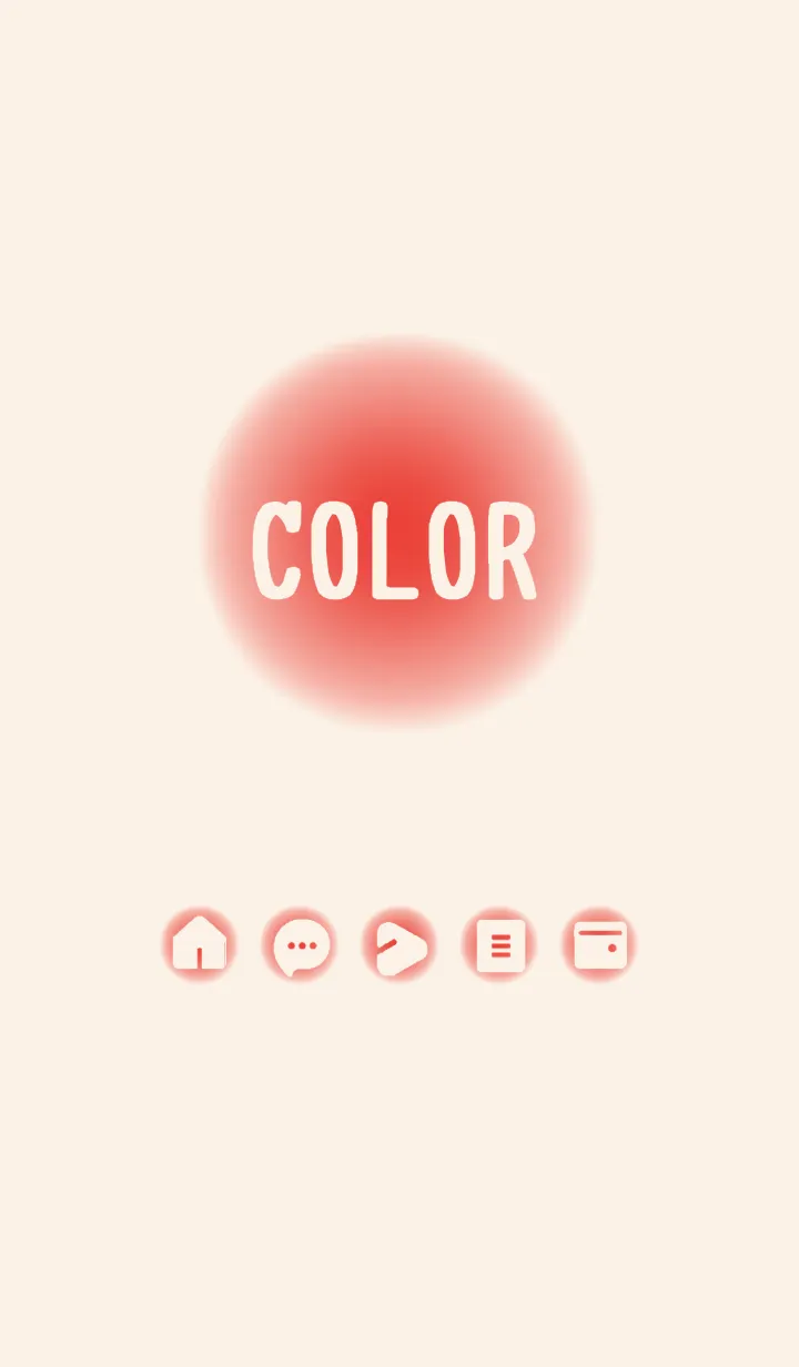 [LINE着せ替え] red color D04の画像1