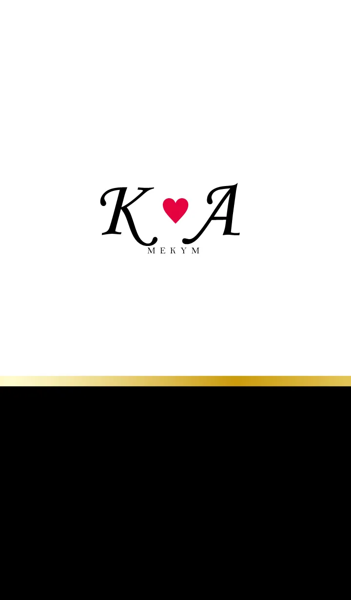 [LINE着せ替え] LOVE-INITIAL K&A イニシャル 3の画像1