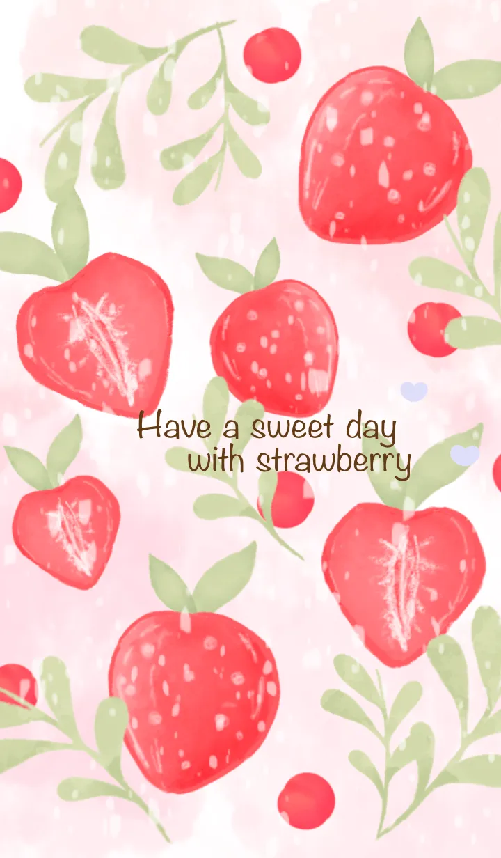 [LINE着せ替え] Sweet time Sweet strawberry 16の画像1