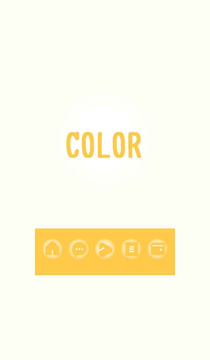 [LINE着せ替え] yellow color D03の画像1