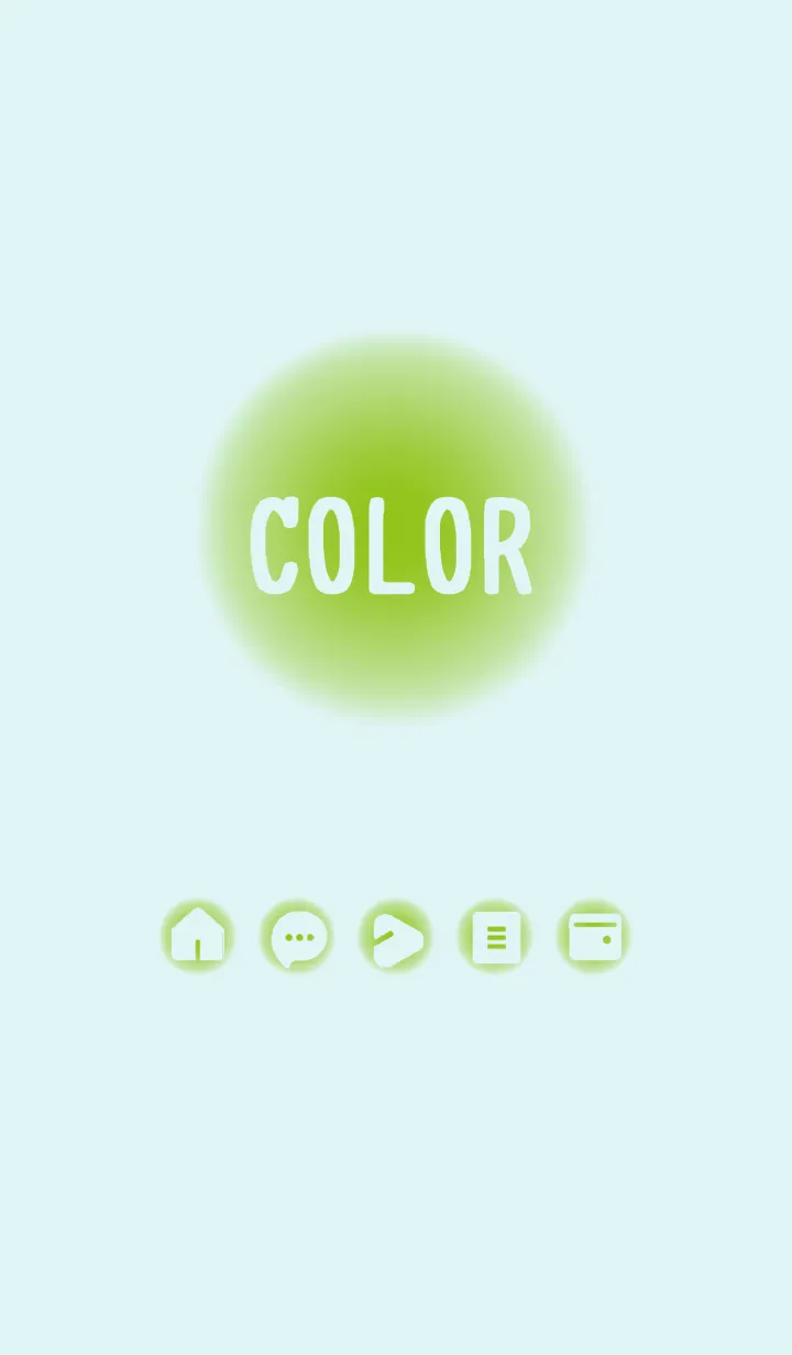 [LINE着せ替え] green color D09の画像1