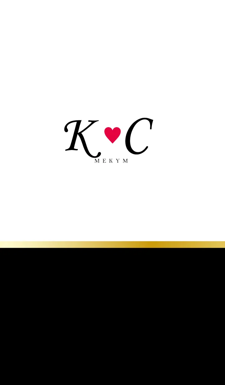 LOVE-INITIAL K&C イニシャル 3のLINE着せ替え