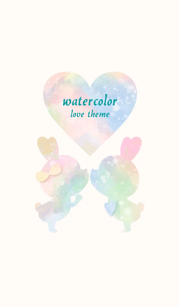[LINE着せ替え] watercolor Love Theme 36の画像1