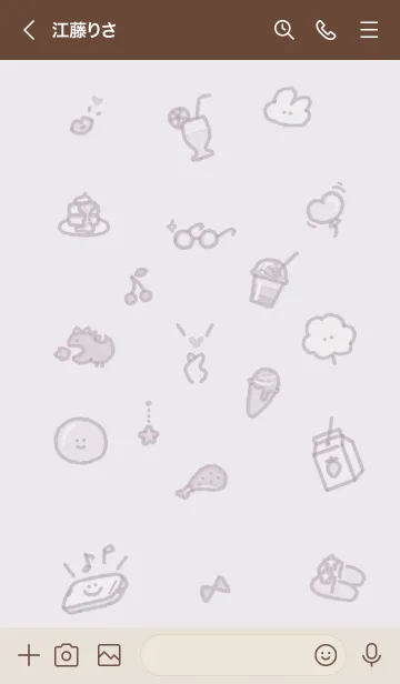 [LINE着せ替え] お洒落なアイコン13♥パープル02_1の画像3