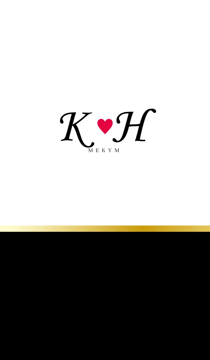 [LINE着せ替え] LOVE-INITIAL K&H イニシャル 3の画像1