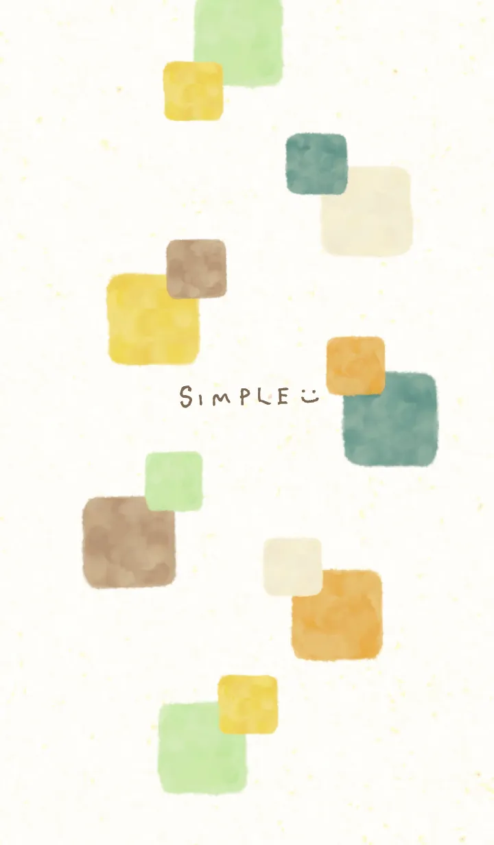 [LINE着せ替え] 水彩 秋色 四角2の画像1