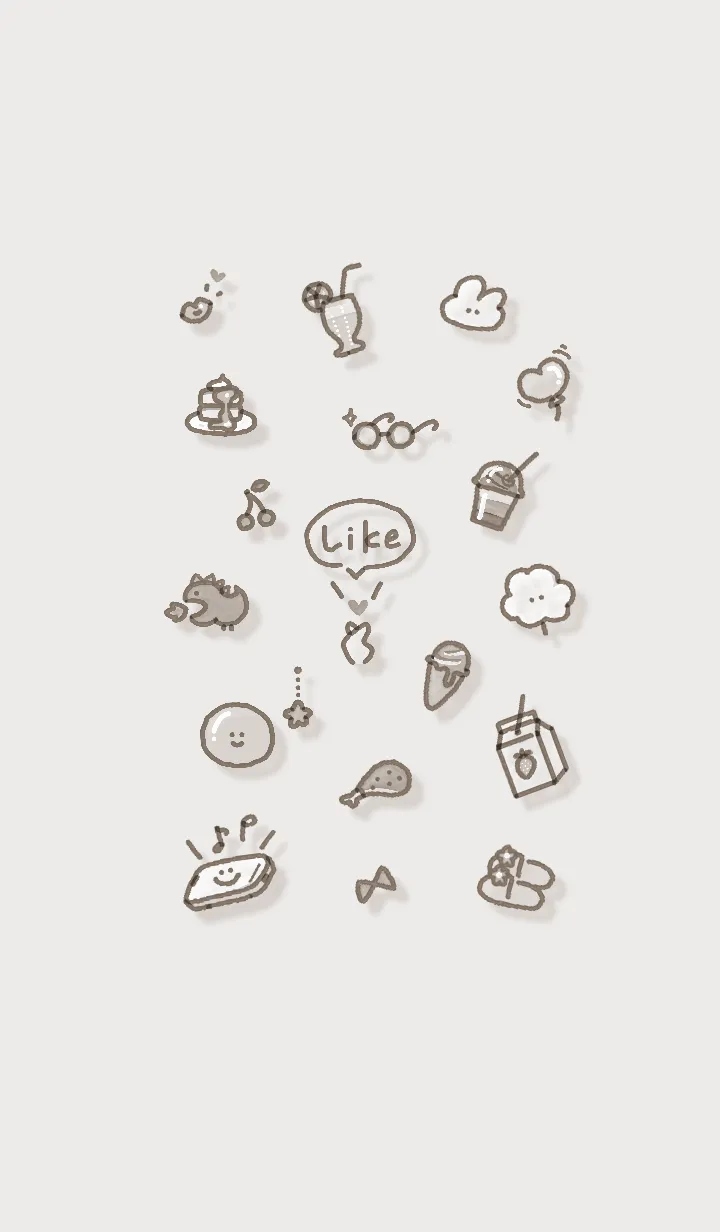 [LINE着せ替え] お洒落なアイコン13♥ブラウン03_1の画像1