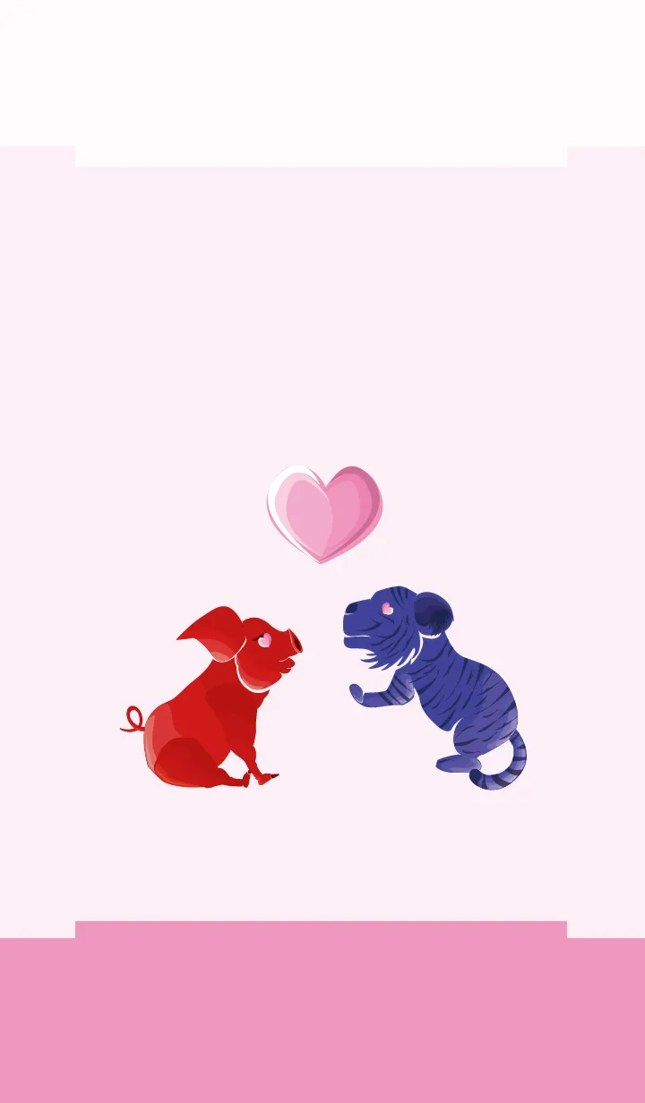 ekst Red（Pig）Love Blue（Tiger）の着せ替えメイン画像