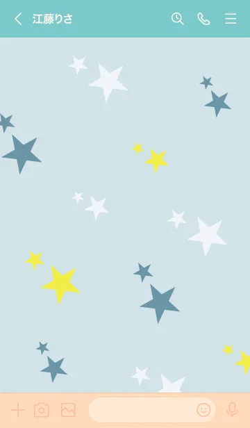 [LINE着せ替え] 3色の星3の画像3