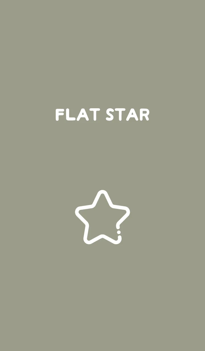 [LINE着せ替え] FLAT STAR / Moss Greyの画像1