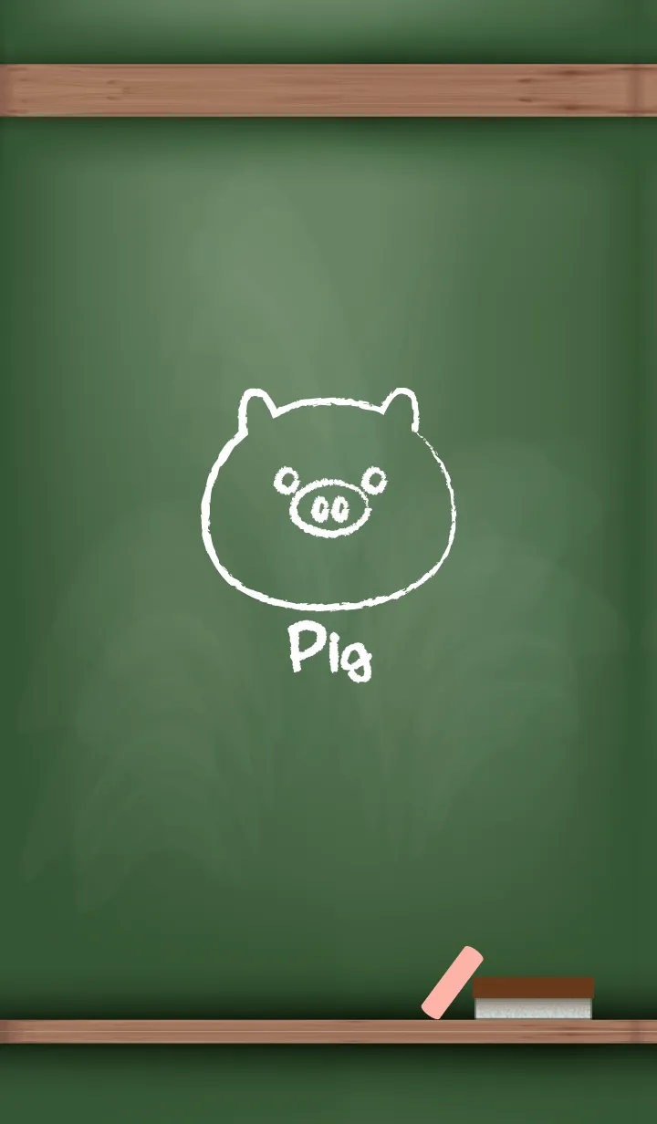 [LINE着せ替え] blackboard Pig 8の画像1