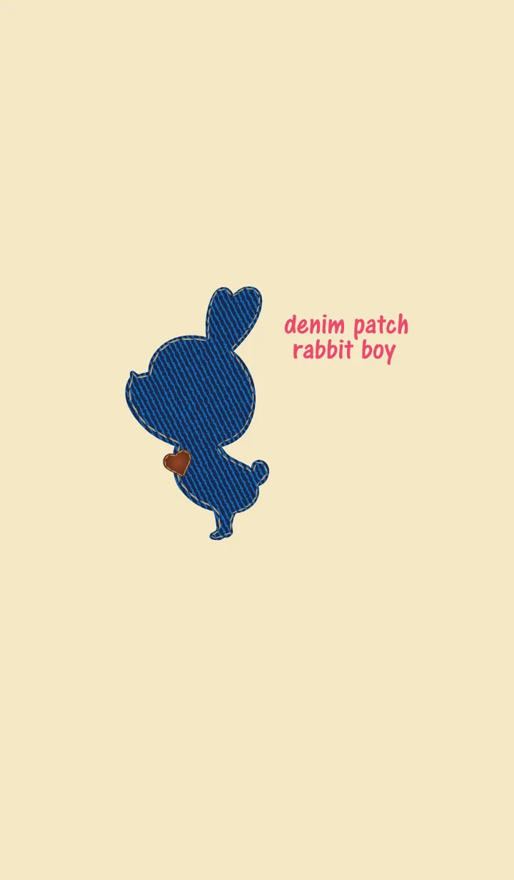 [LINE着せ替え] denim patch rabbit boy 5の画像1