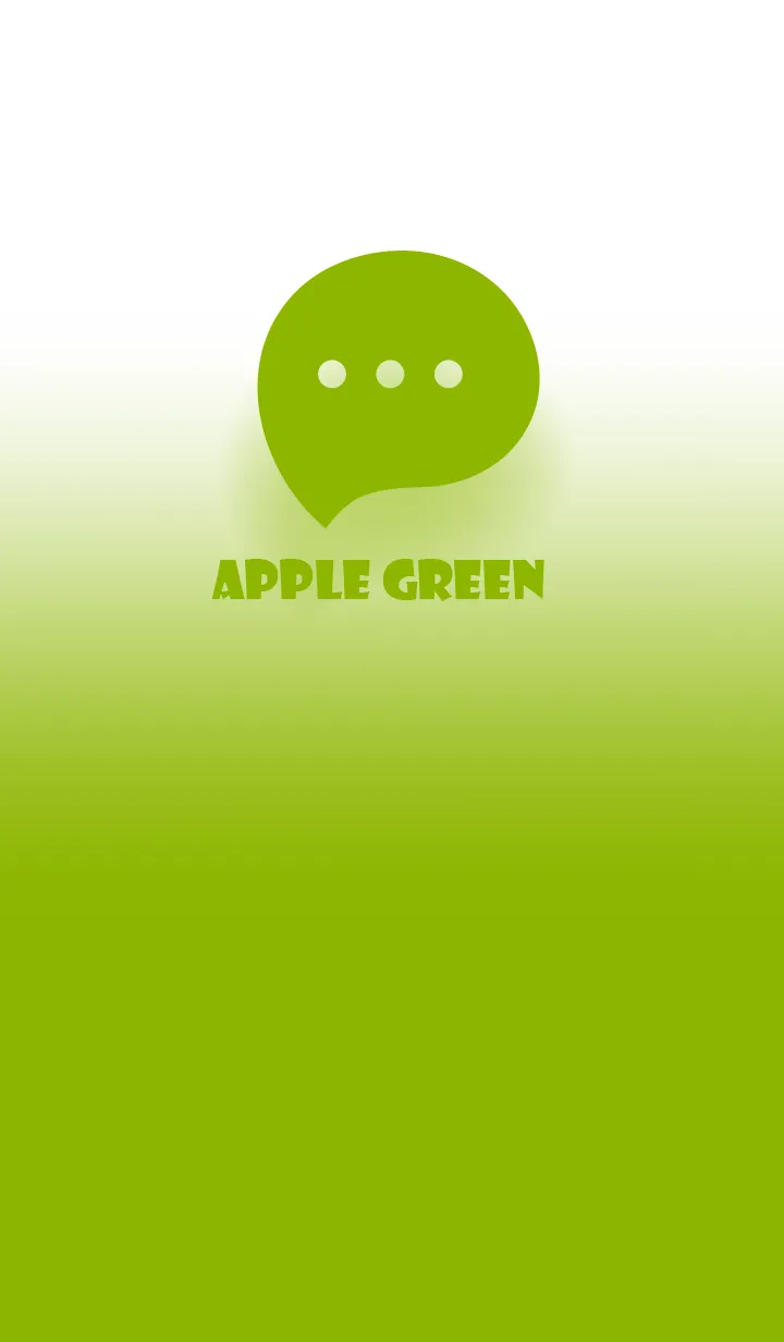 [LINE着せ替え] Apple Green & White Theme V.2 (JP)の画像1
