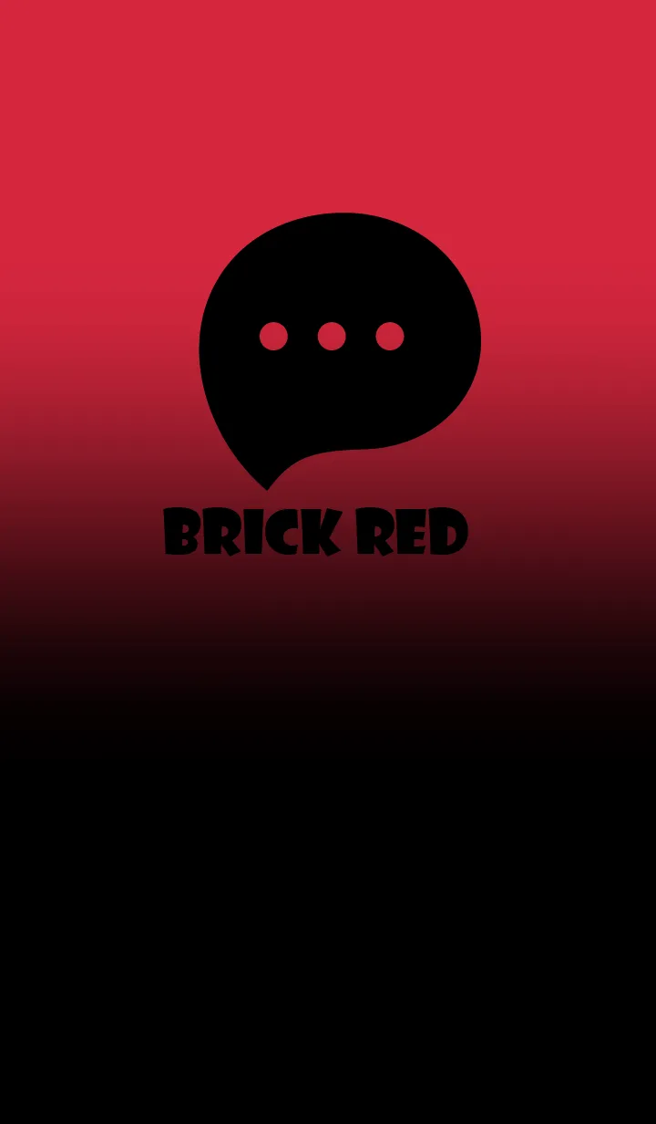 [LINE着せ替え] Black & Brick Red Theme V2 (JP)の画像1
