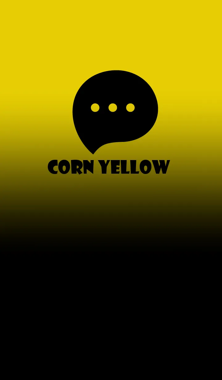 [LINE着せ替え] Black & Corn Yellow Theme V2 (JP)の画像1