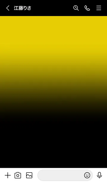 [LINE着せ替え] Black & Corn Yellow Theme V2 (JP)の画像3