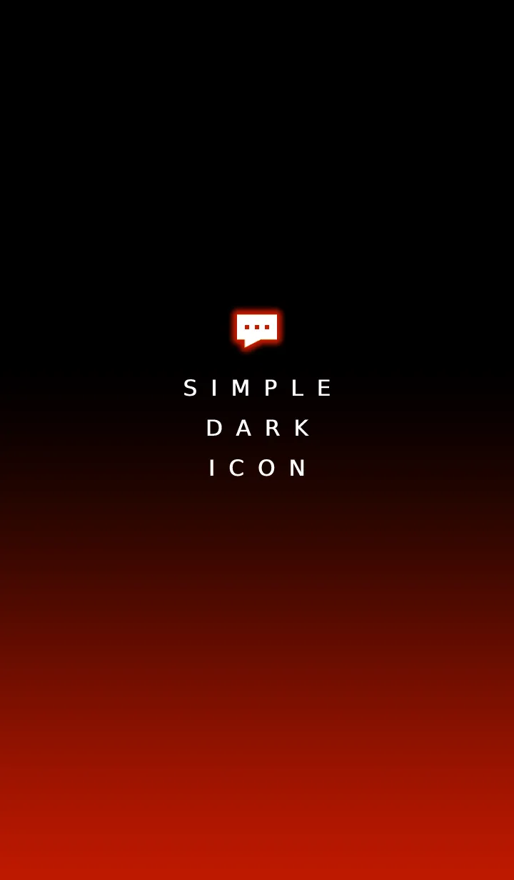 [LINE着せ替え] シンプル ダーク アイコン 2の画像1