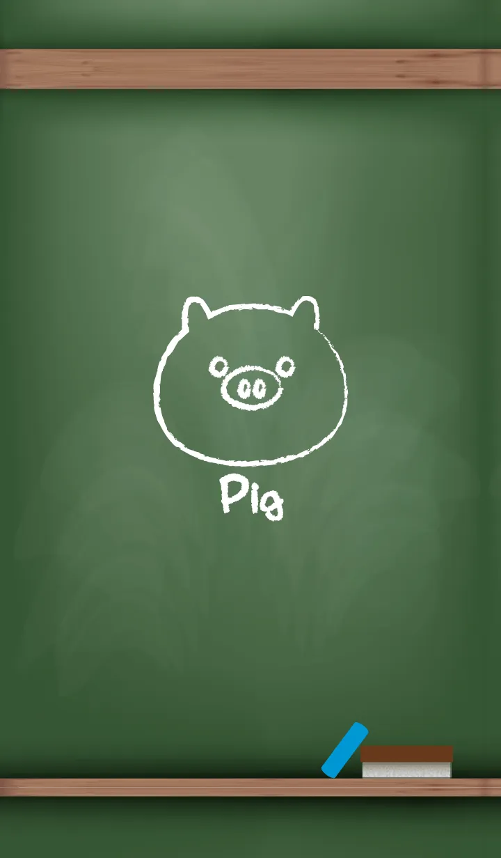 [LINE着せ替え] blackboard Pig 9の画像1