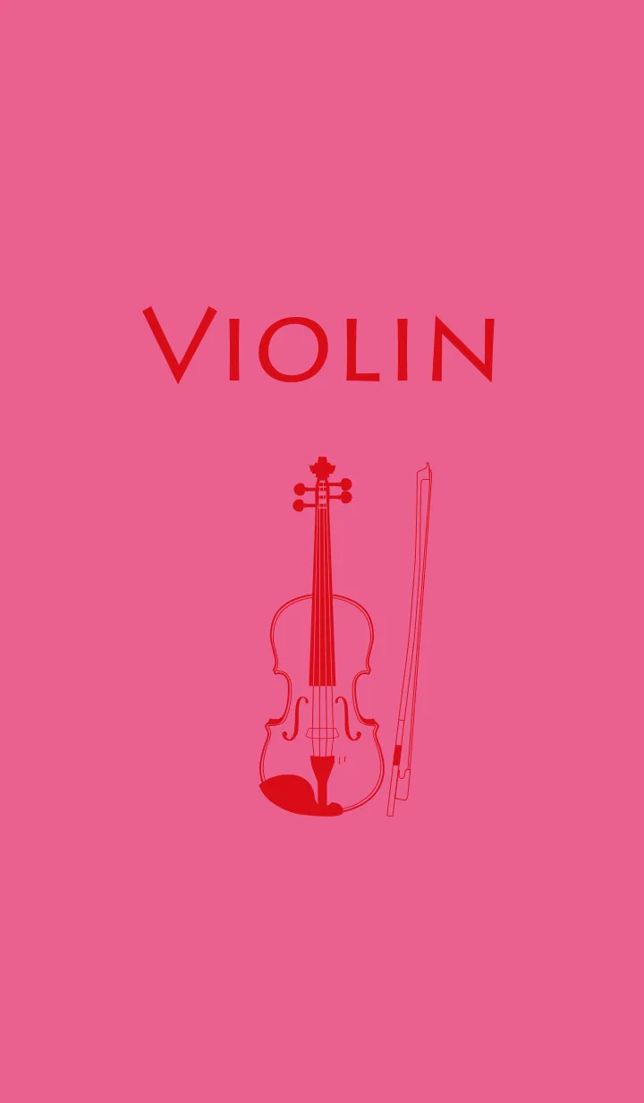 [LINE着せ替え] バイオリン ローズレッドの画像1