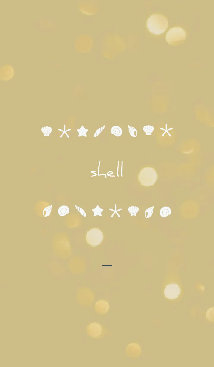 [LINE着せ替え] ネイビー : シンプルな貝殻の画像1