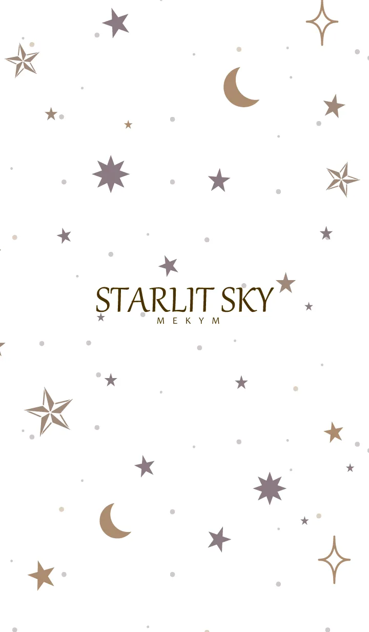 [LINE着せ替え] STARLIT SKY-WHITE 11の画像1
