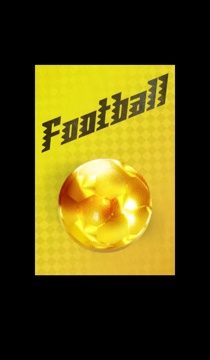 [LINE着せ替え] サッカーボール Football Gold 金色の画像1